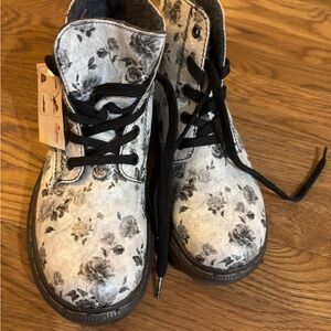 Rieker Beige Floral Boots